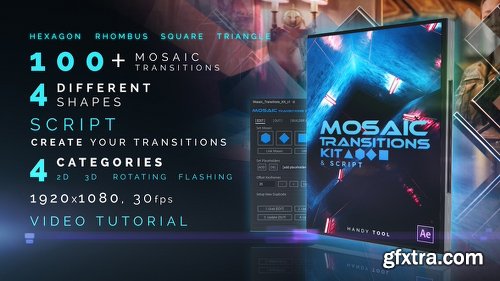 Videohive Mosaic Transitions Kit 21987066