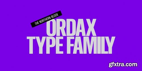 Ordax Font Family - 8 Fonts