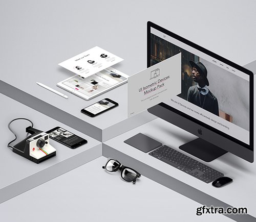 UI Isometric Psd Devices Pack Vol 5