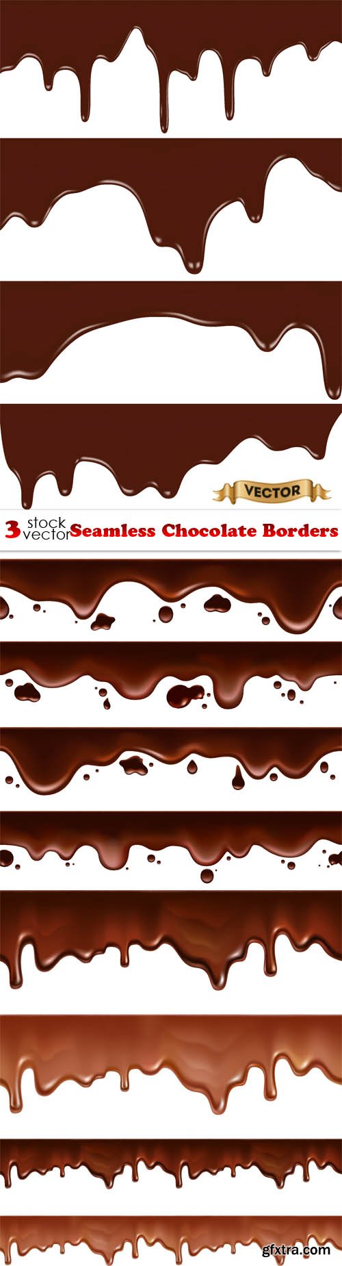 Vectors - Seamless Chocolate Borders