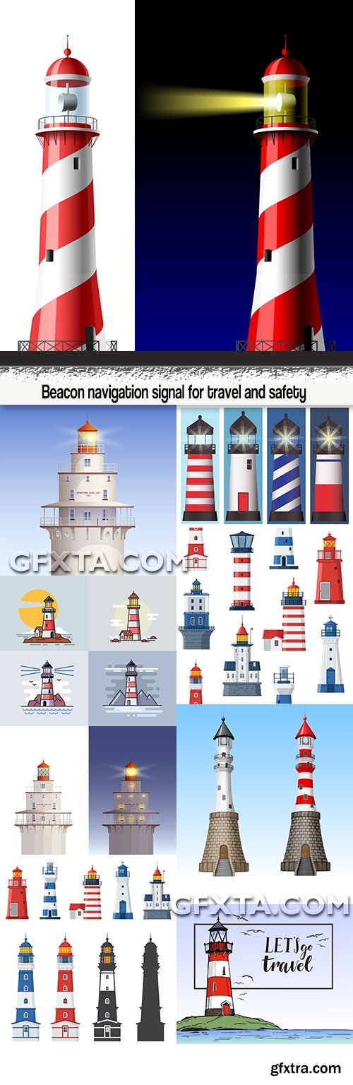 Beacon navigation signal for travel and safety