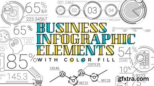 Videohive 30 Line Infographic Elements 18899154