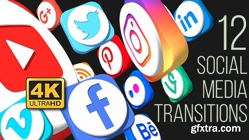 Videohive Social Media Social Media Transitions (4K) 20955650