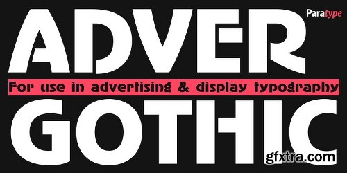 AdverGothic Font Family - 3 Fonts