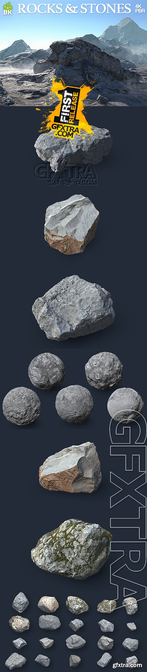 BK - HD Rocks & Stones v2