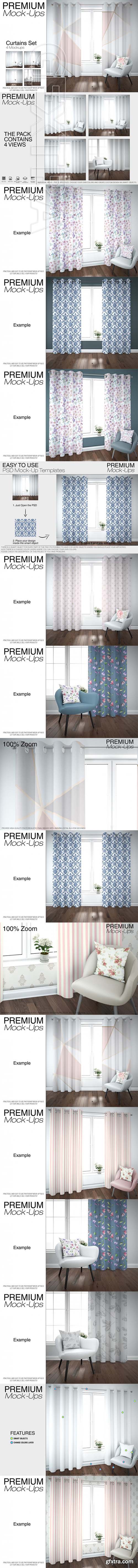 Curtains & Pillow Mockup Pack