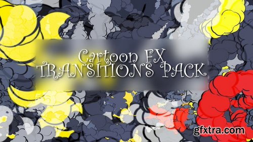 Videohive Dynamic Cartoon Explosion Transitions Pack 19109624
