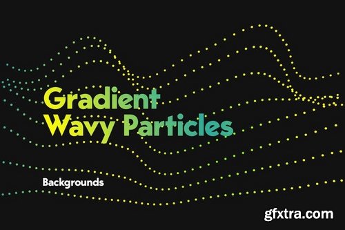 Gradient Wavy Particles Backgrounds