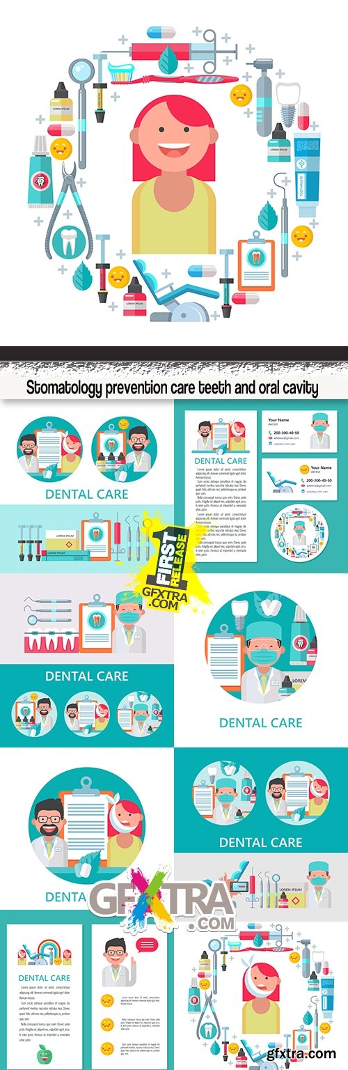 Stomatology prevention care teeth and oral cavity