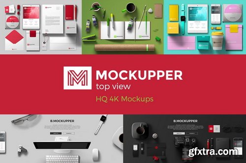 Mockupper: Top View 4K Mock-ups