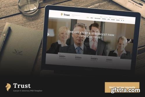 Trust - Lawyer & Attorney Business PSD Template