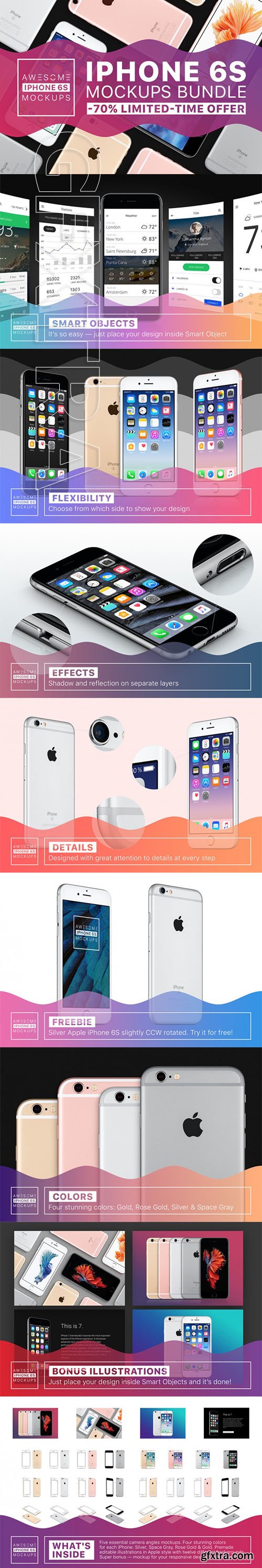 Awesome iPhone 6S Mockups