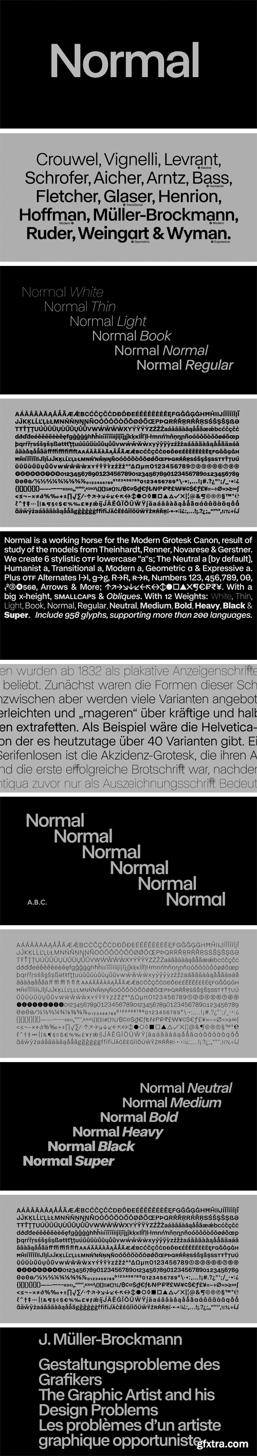 ABC Normal Font Family
