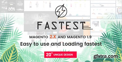 ThemeForest - Fastest v2.1.9 - Magento 2 themes & Magento 1. Multipurpose Responsive Theme (20 Home) Shopping,Fashion - 16178989