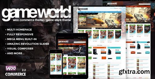 ThemeForest - WooCommerce Game Theme - GameWorld v2.0 - 9278334