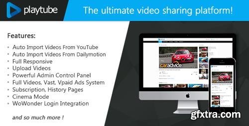 CodeCanyon - PlayTube v1.4.3 - The Ultimate PHP Video CMS & Video Sharing Platform - 20759294 - NULLED