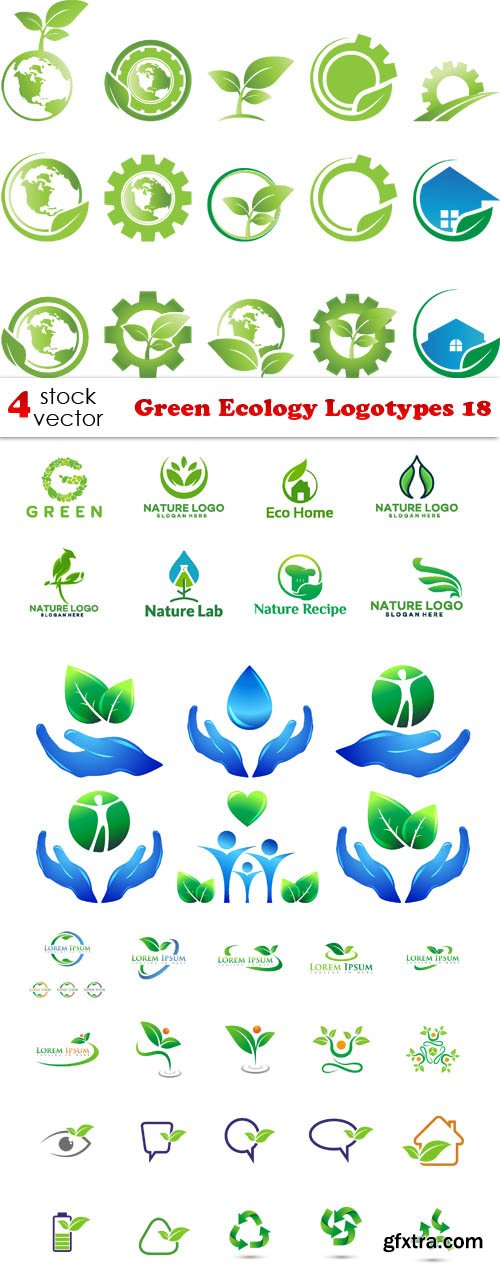 Vectors - Green Ecology Logotypes 18