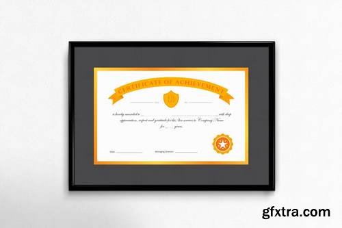 Premium Gold Certificate of Achievement