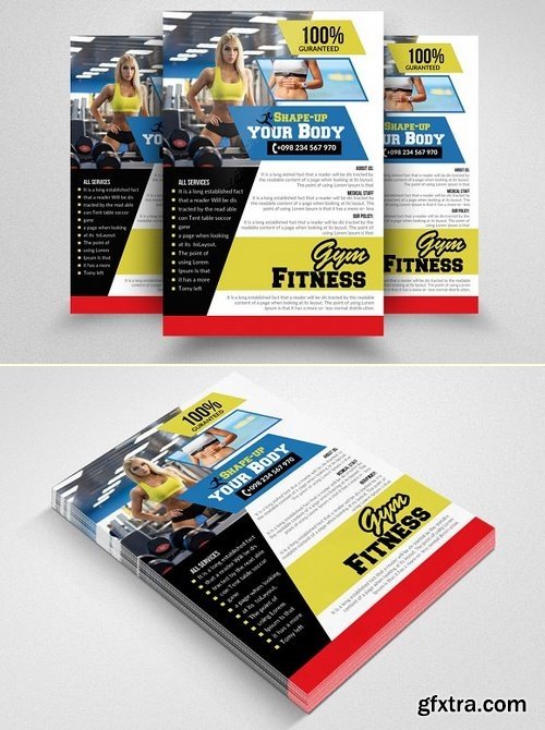 CM - Fitness Gym PSD Flyer Templates 1570188