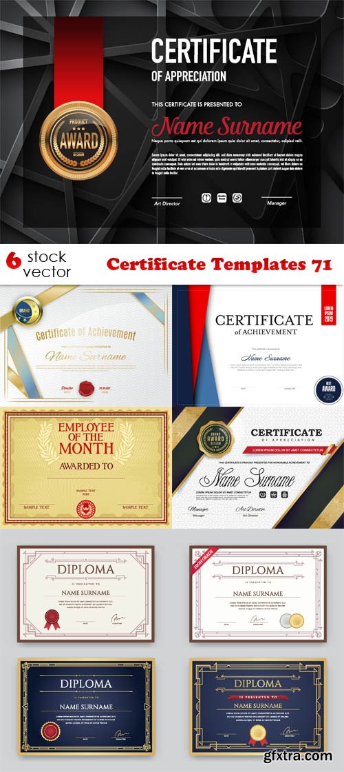Vectors - Certificate Templates 71