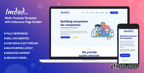 ThemeForest - Multi-Purpose Template with Unbounce Page Builder - Imadad (Update: 9 July 18) - 22194011