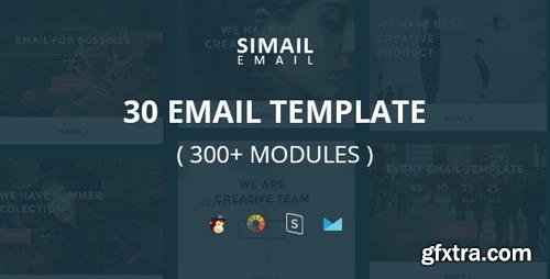 ThemeForest - SIMAIL v1.0 - 30 Email Template (300+ Modules) + Stampready Builder - 19085559