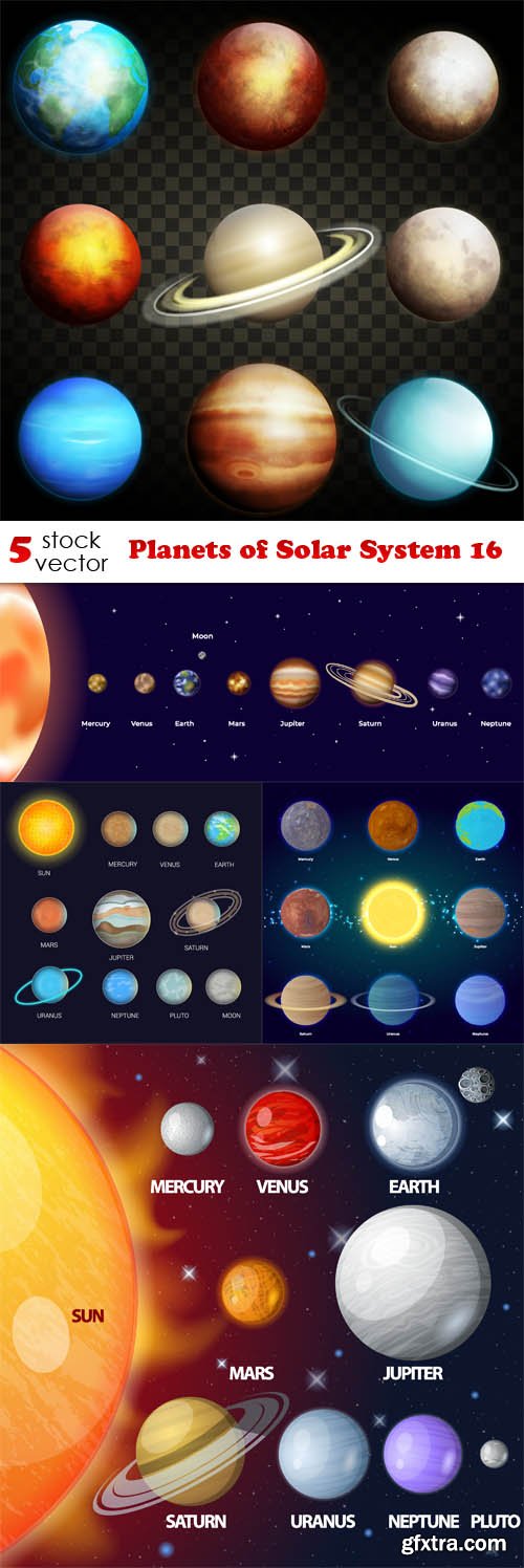 Vectors - Planets of Solar System 16
