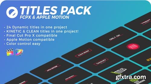 Videohive - Titles Pack | FCPX & Apple Motion - 21585978