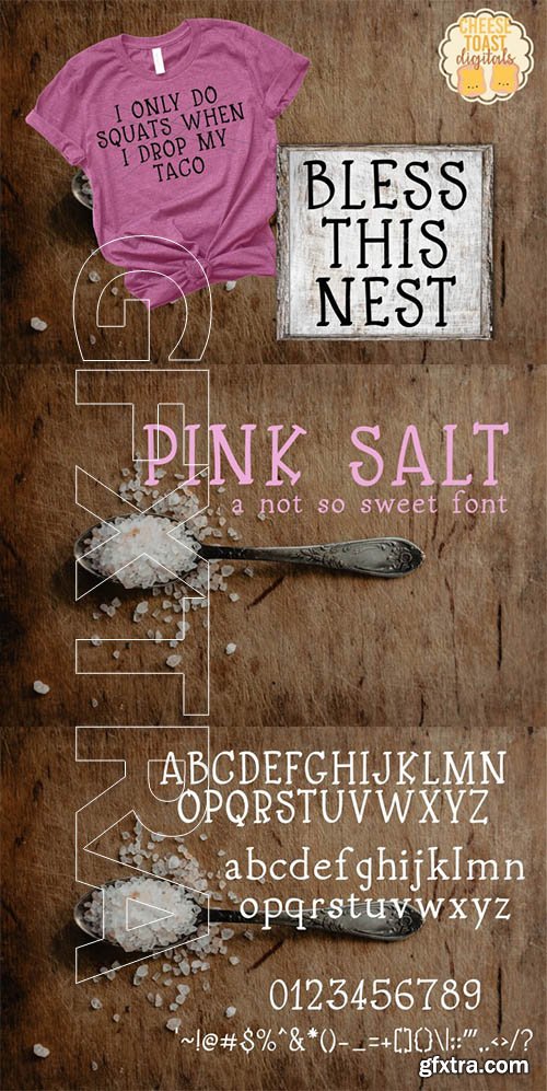 Pink Salt A Not So Sweet Font