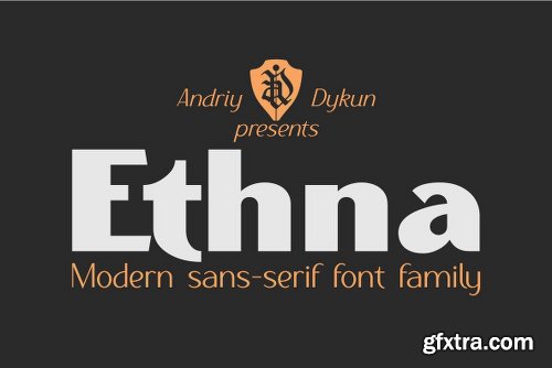Ethna Font Family - 8 Fonts