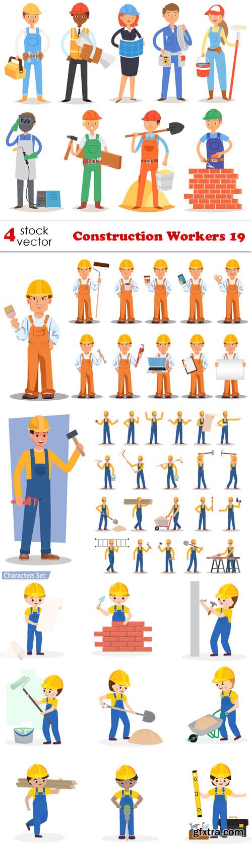 Vectors - Construction Workers 19