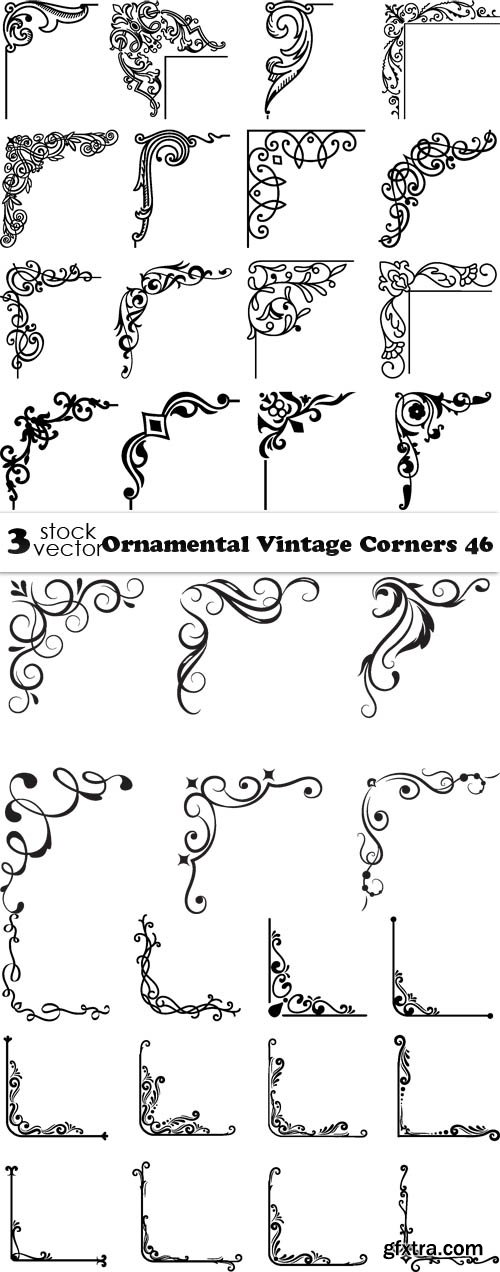 Vectors - Ornamental Vintage Corners 46