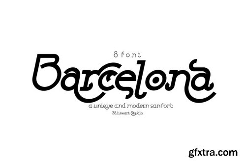 Barcelona Family - 8 Fonts