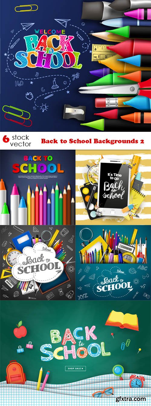 Vectors - Back to School Backgrounds 2