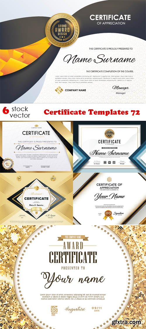 Vectors - Certificate Templates 72