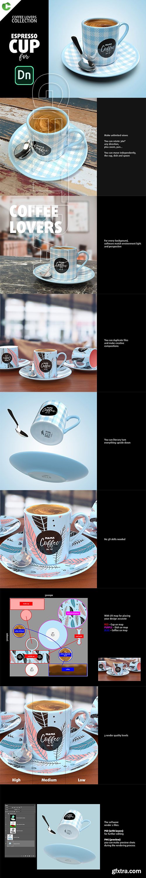 CreativeMarket - Espresso CUP mock-up 2734846