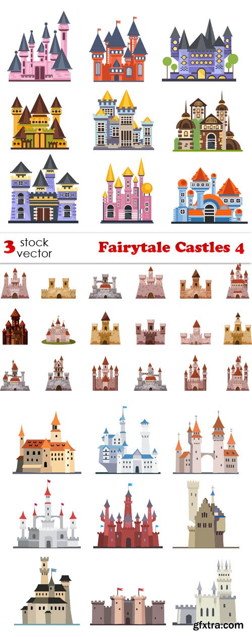 Vectors - Fairytale Castles 4