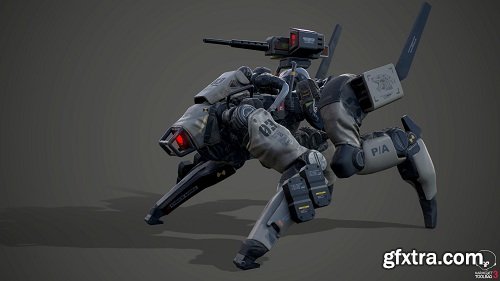 Battle Assault Cyber Dog 3D Model