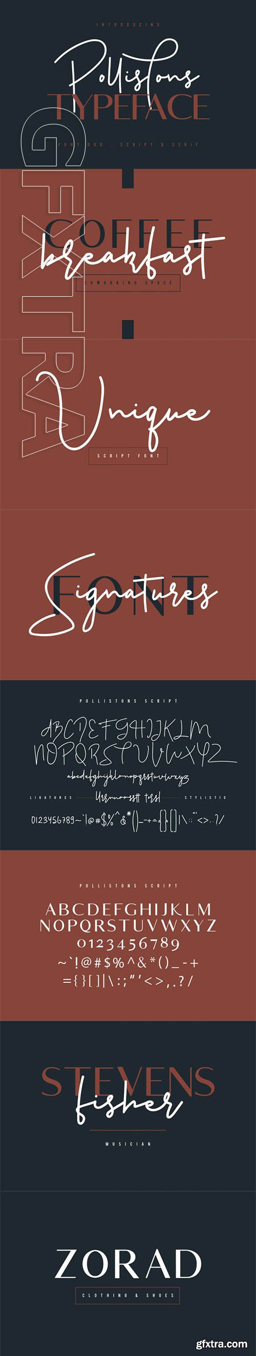 Pollistons Signature Font