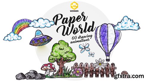 Videohive Paper World (Over 60 Drawing Animations) 11042907