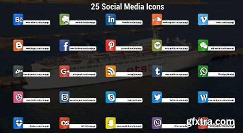 3D Social Icon - After Effects 93797
