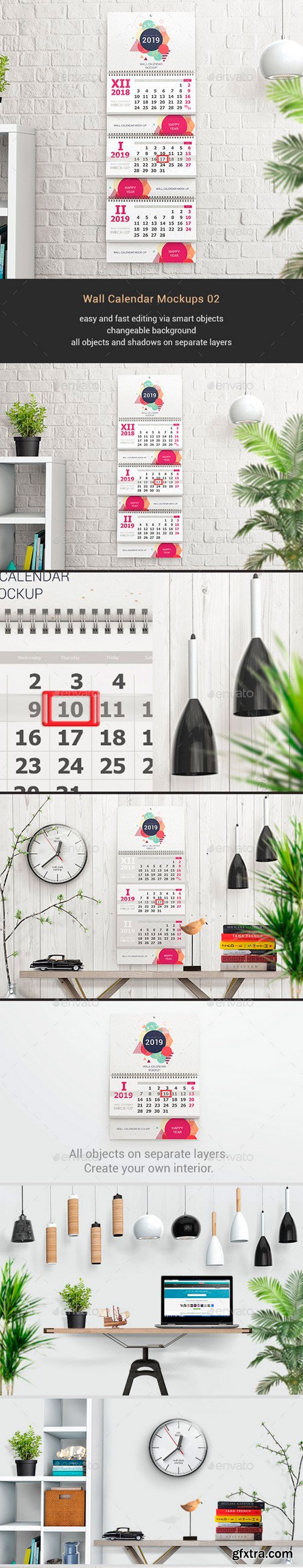 Graphicriver - 22134397 Wall Calendar Mockups 02