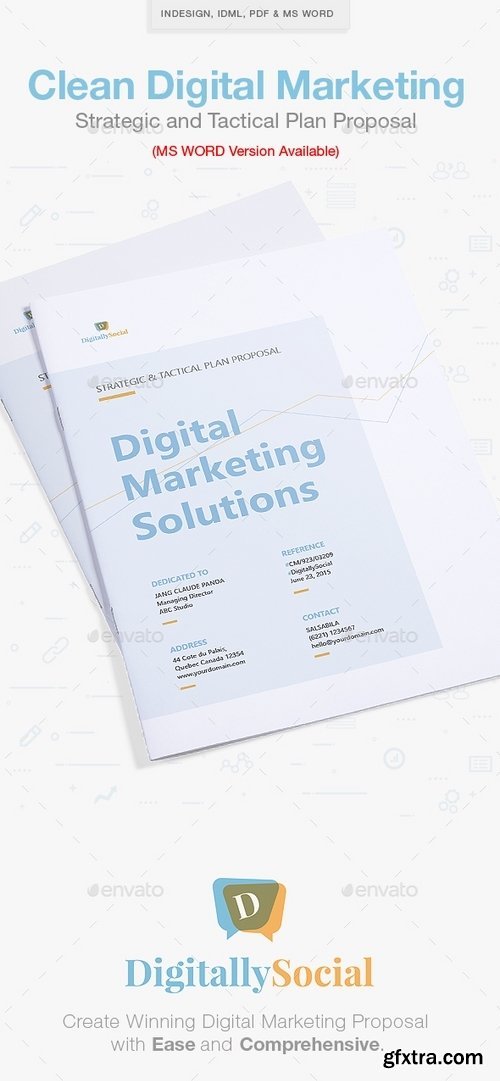 GraphicRiver - Clean Digital Marketing Proposal 16681146