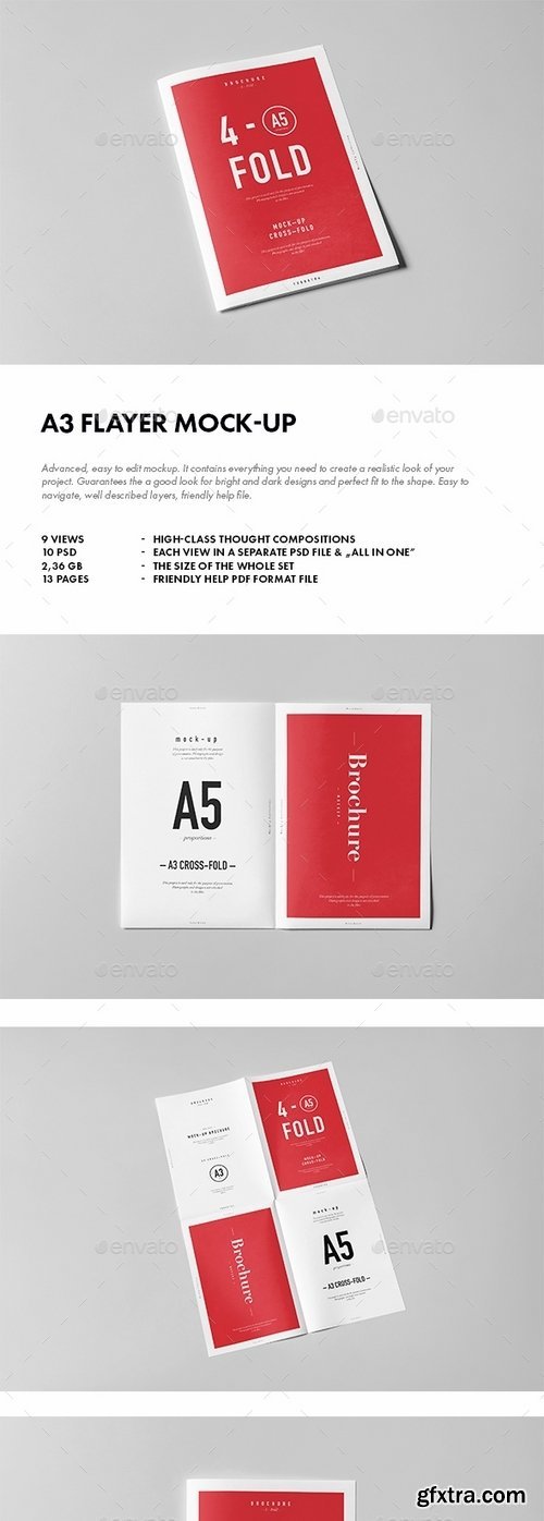 GraphicRiver - A3 Flyer Mock-up 14849079