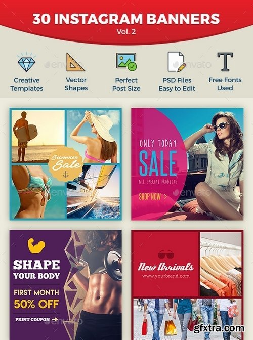 GraphicRiver - Instagram Banners 15143302