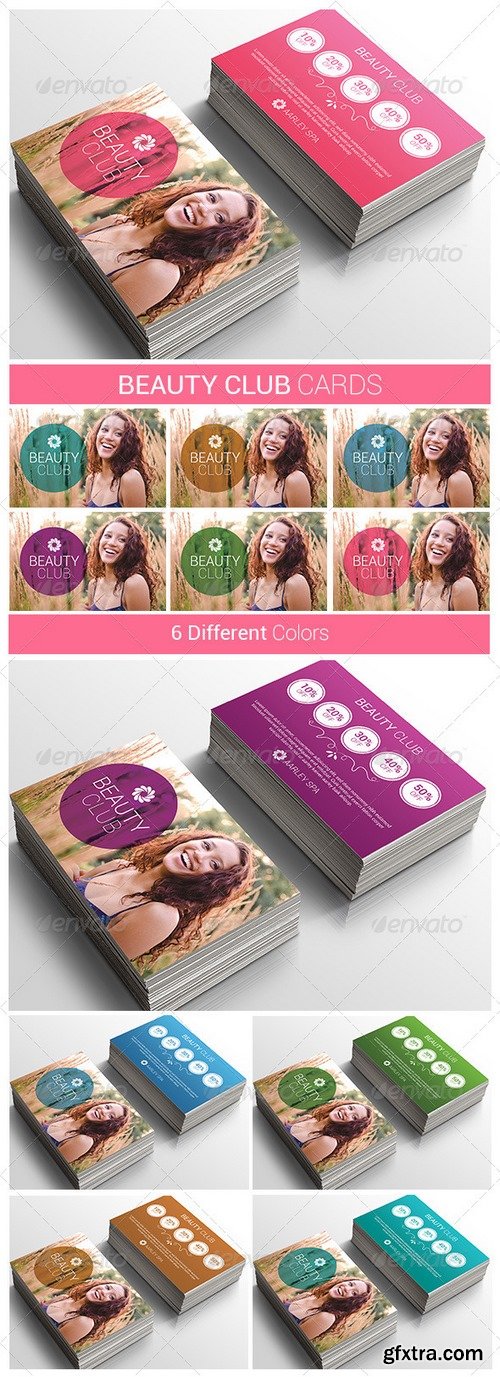 Graphicriver - Beauty Club Cards 7730238