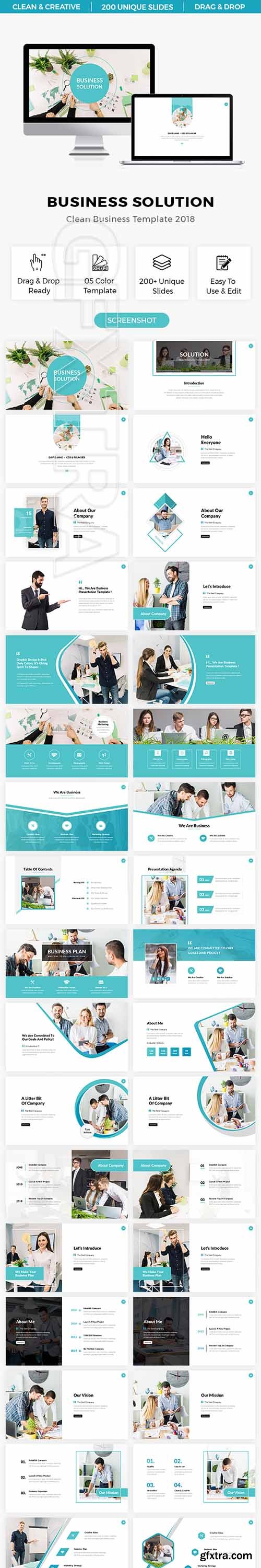GraphicRiver - Business Solution Clean Presentation Template 2018
