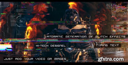Videohive Glitch Auto Generation and Typing 19677227