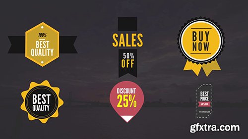 8 Animated Sales Badges 92043