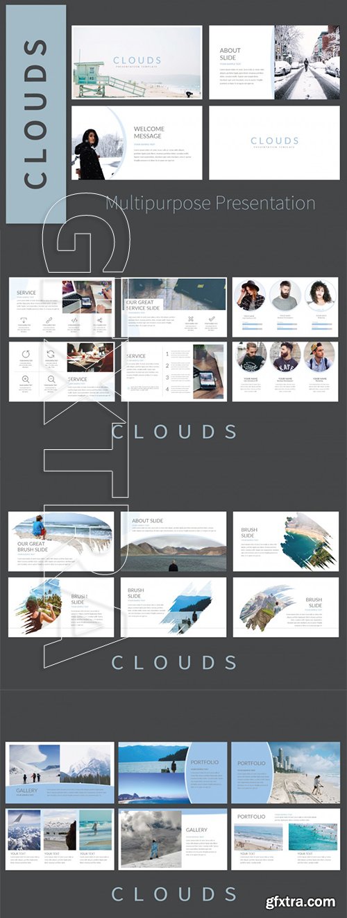 Clouds Multipurpose Powerpoint